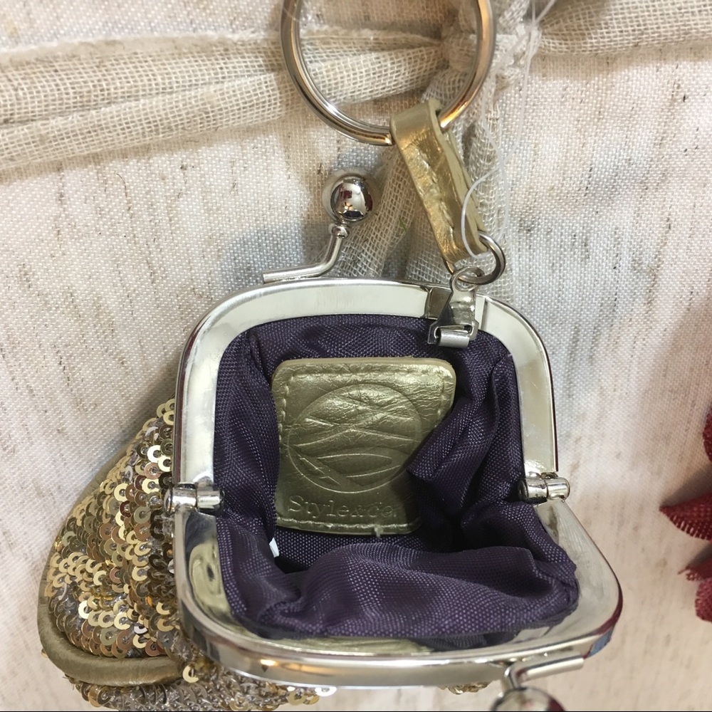 Style & Co. Sequin Coin Case Keychain - Picture 5 of 5